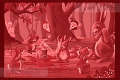 Konijnenkinderen Mogen het Verkeer Niet Hinderen